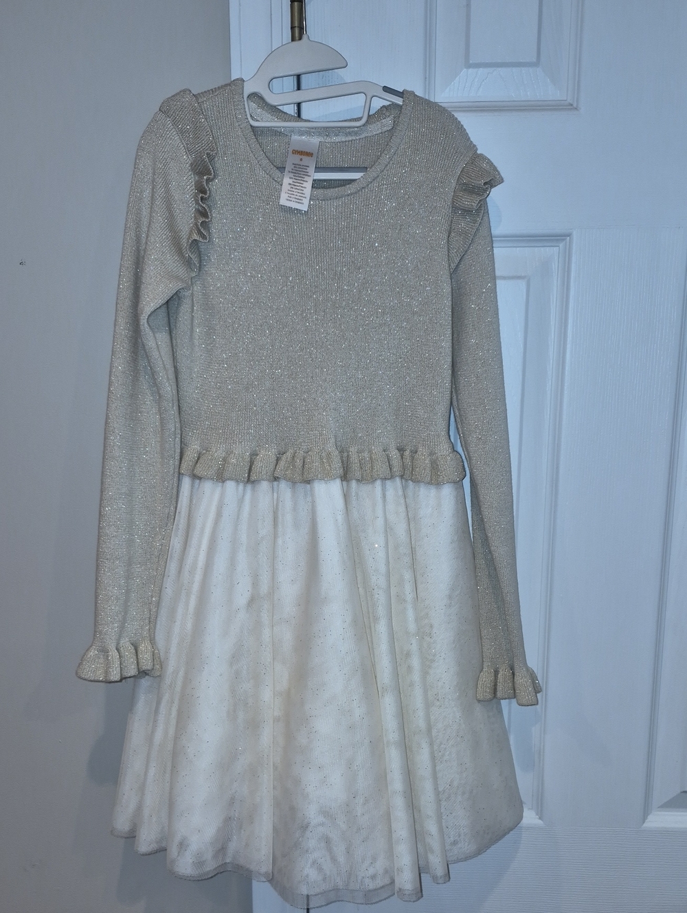 Gymboree Ivory Sparkle Knit Top and Skirt Dress